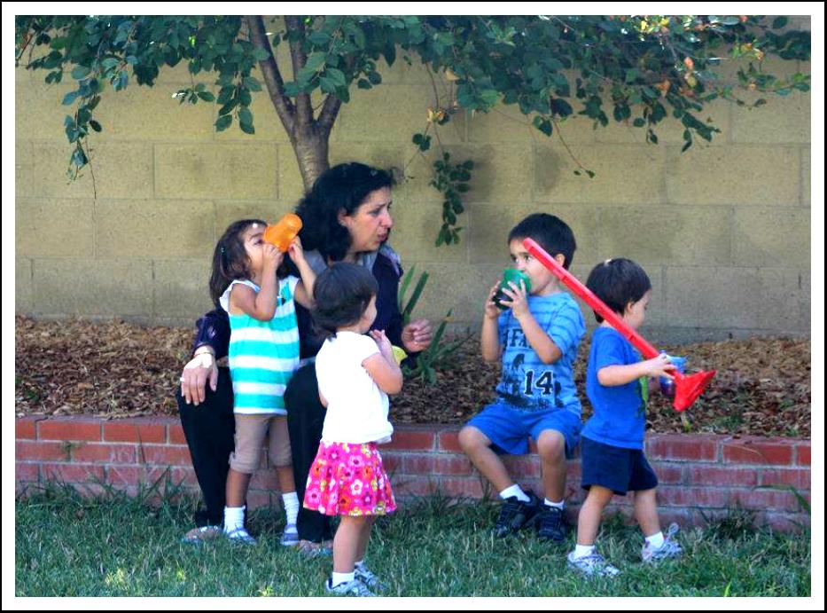 Children take part in various learning activities at  Ms. Zohreh's Irvine Child Care at 4982 Seaford Cir. Irvine California